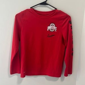 Boys Medium Ohio State Nike Long Sleeve Tee